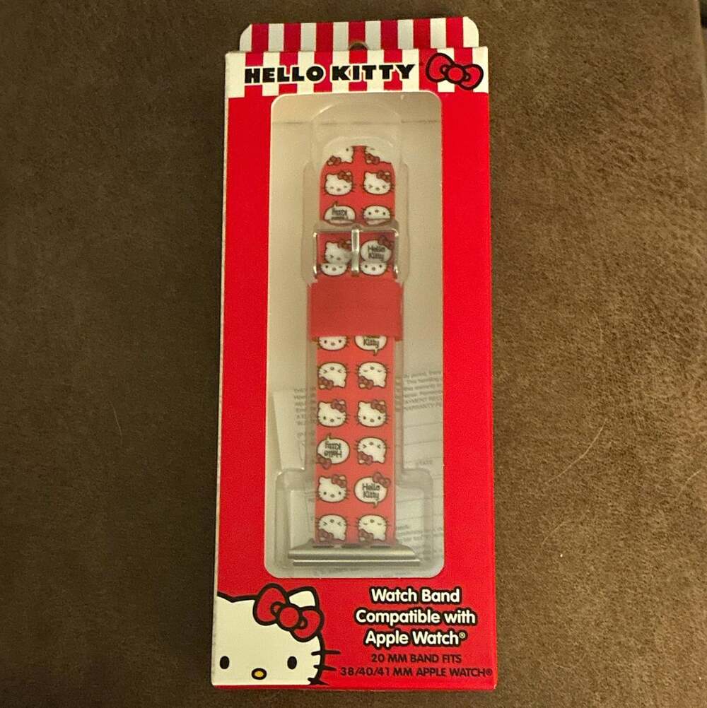 Hello Kitty Red/White Silicone Strap for Apple Watch 38/40/41mm HK1391BX